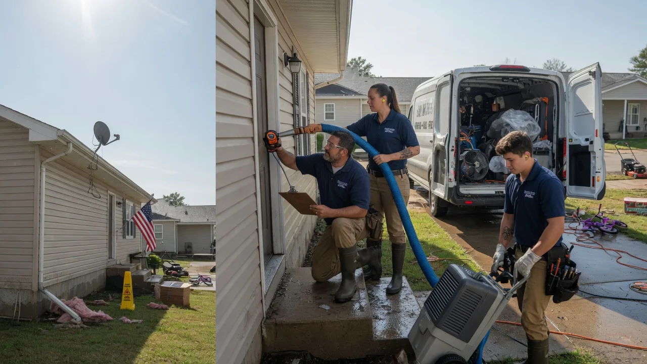 Ceiling Water Damage Restoration in Inola, OK near me